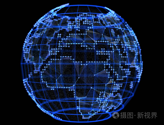 数字地球电信网络的互联网