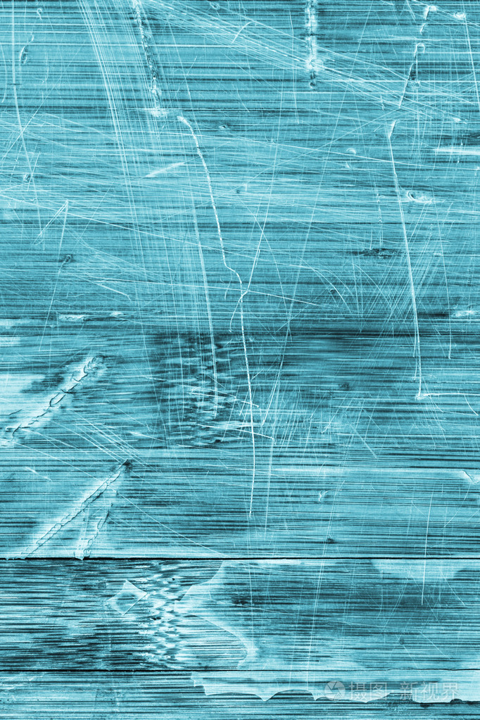 老木层合的板青色染漆布破解划伤去皮的 grunge 纹理
