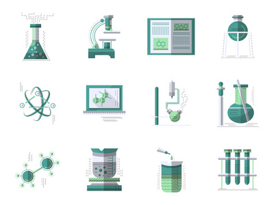 化学平色矢量图标