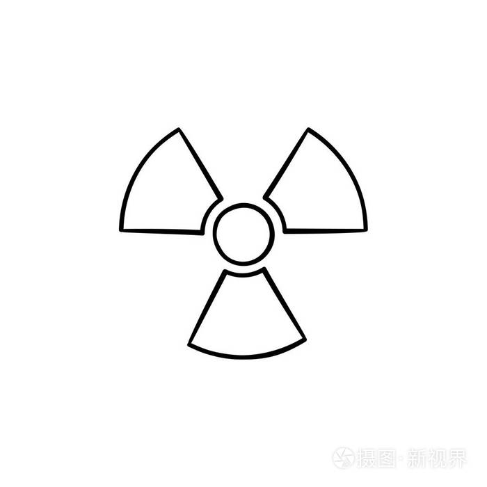 放射性标志手绘素描图标插画-正版商用图片0flx9k-摄图新视界