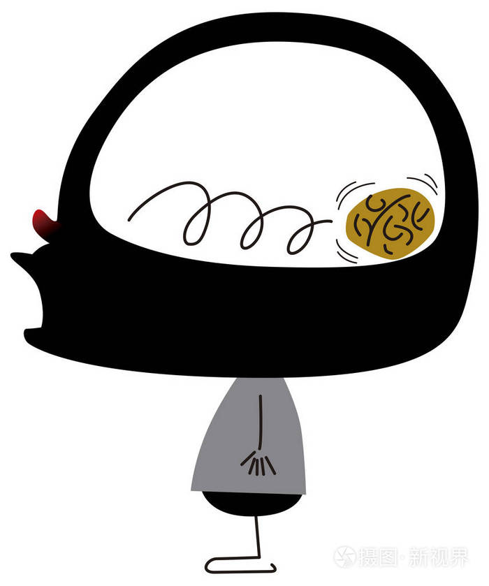 一个小脑袋男人