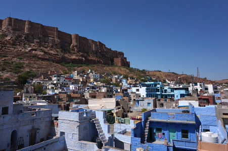 印度焦特布尔，，蓝市 Mehrangarh 堡