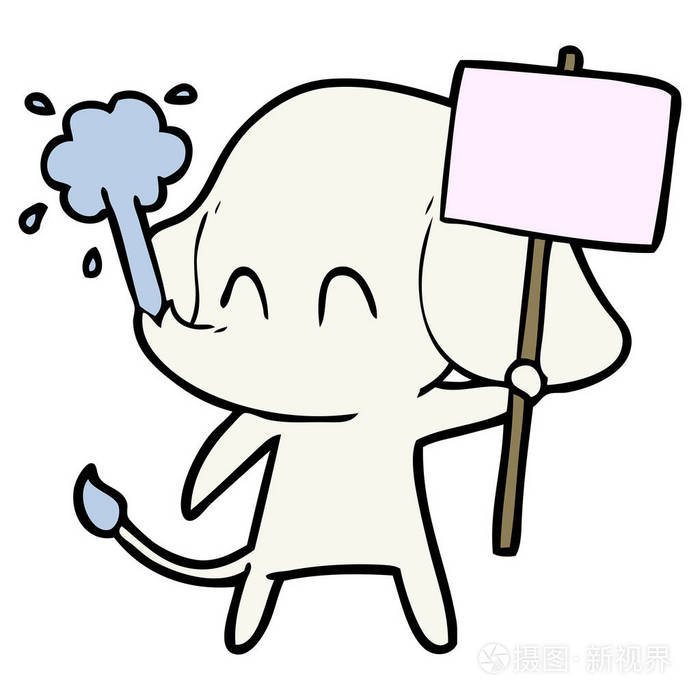 可爱回力卡通大象的矢量图插画-正版商用图片0fmj96-摄图新视界