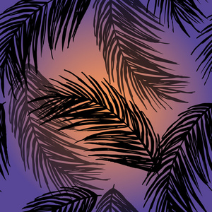 夜间模式用棕榈叶