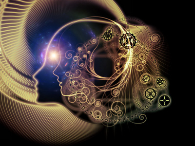 数字命运机器人蒸汽朋克说明命运的进展银行保险箱在背景上的玩具机器