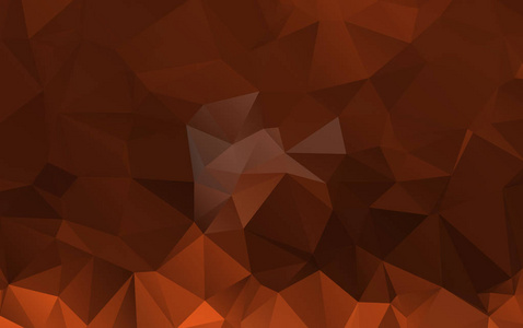 光的橙色图案。无缝三角模式。几何模式