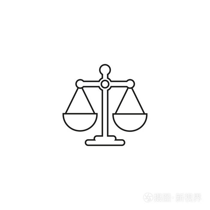 宪法图片简笔画 天平图片