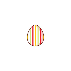 矢量平复活节装饰鸡蛋