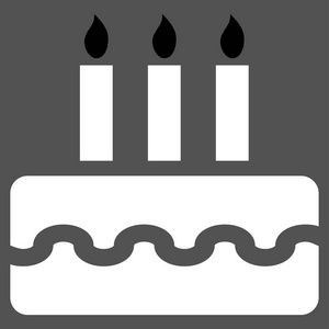生日蛋糕矢量图标