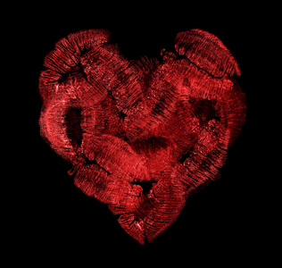 嘴唇印图片大全