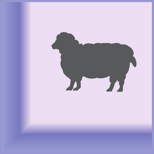 羊 icon.sheep。矢量图