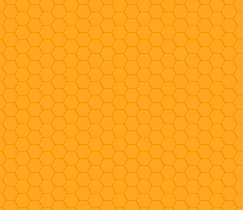橙色黄六边形蜂窝无缝图案图片