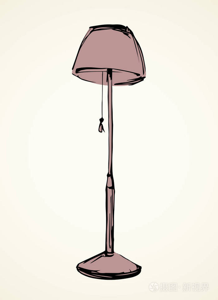 灯罩灯.矢量绘图插画-正版商用图片0fnaup-摄图新视界