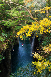 秋季高千穗峡谷