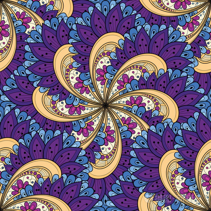 抽象的彩色的装饰图案