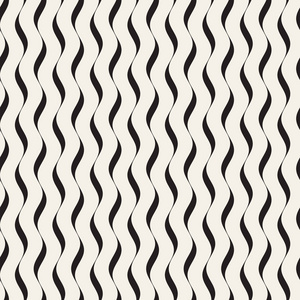 黑白无缝卷线矢量无缝黑白波浪线图案.抽象几何背景照片