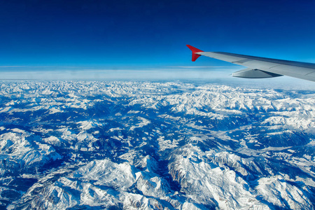 翼航空器在阿尔卑斯的背景