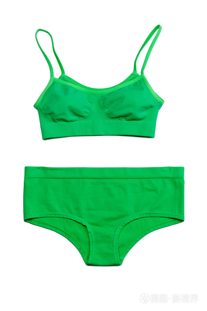 绿色内衣一套