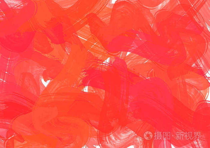 抽象橙秋季枫水彩背景.红色水彩质地.抽象水彩手绘背景