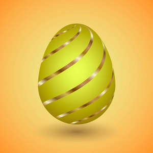 带金条纹的复活节彩蛋
