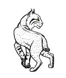 猞猁的剪影图片-猞猁的剪影素材-猞猁的剪影插画-摄图新视界