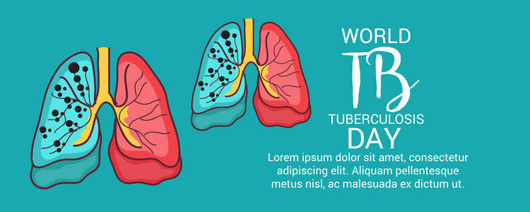 世界结核病日背景的向量例证