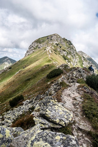 斯洛伐克西部 Tatras 山脉 Otrhance 山脊