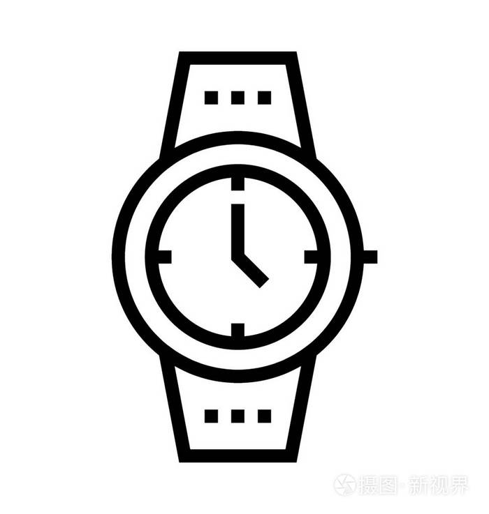 腕表线矢量图标插画-正版商用图片0fpe8l-摄图新视界