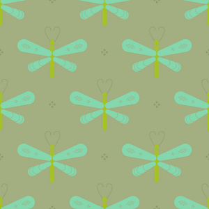 几何蜻蜓几何图案