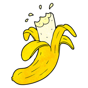 卡通香蕉的矢量图解照片