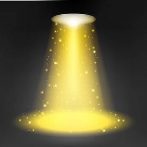 金色聚光灯图片