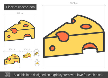 Piece 奶酪线图标