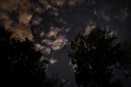 繁星点点的天空