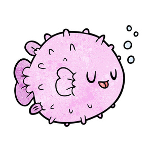 可爱的河豚鱼卡通图片