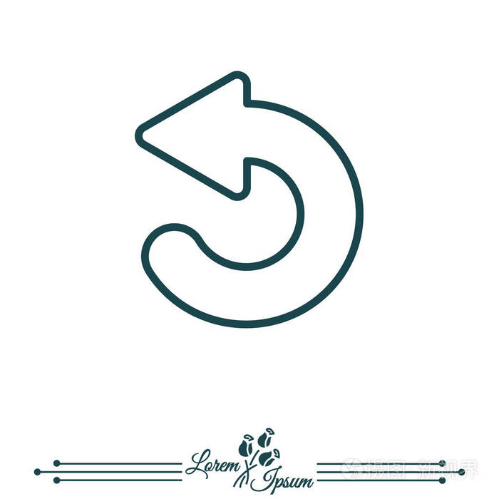 插画 环形箭头图标.eps