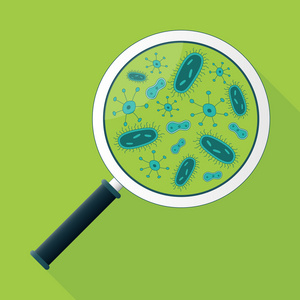 细菌放大观察图图片-细菌放大观察图素材-细菌放大观察图插画-摄图新