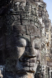 柬埔寨吴哥 prasat 拜杨寺特写石面