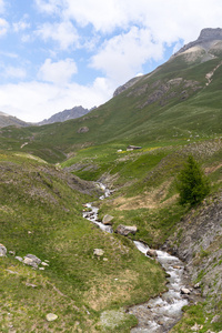 在皮埃蒙特山风景