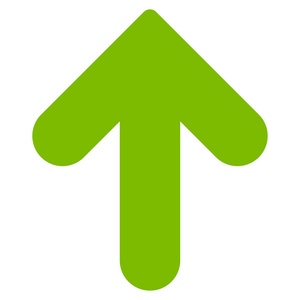 箭头平面生态绿色图标照片