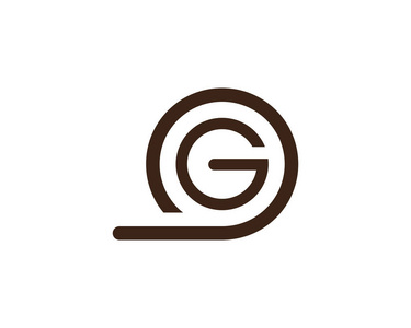 G 字母标志和符号模板图标应用程序