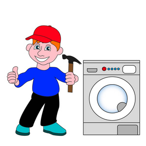 家电维修深蓝色图片