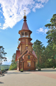 俄罗斯西伯利亚木制教堂