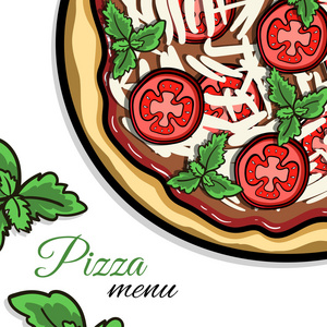 披萨店横幅集图片