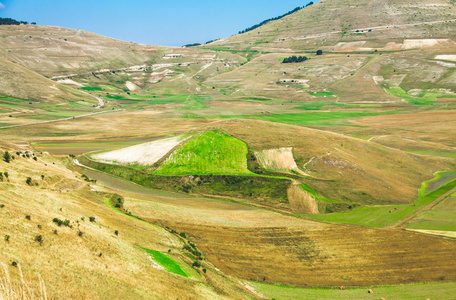 片区 di Castelluccio di 阿西西，在自然的美妙高原