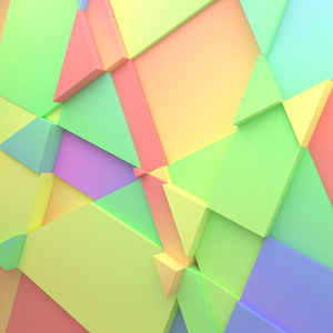 几何色块抽象多边形照片