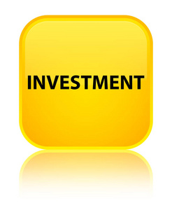 投资专用黄色方形按钮