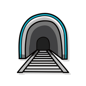 隧道的涂鸦照片