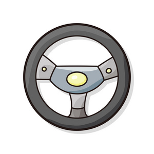 方向盘上涂鸦照片