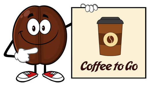咖啡豆的卡通人物