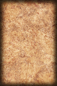 皱巴巴的棕色牛皮纸回收遮住斑驳的小插图 Grunge 纹理